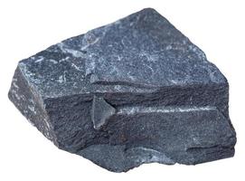 Argillite mudstone mineral isolated on white photo