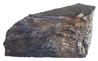 piece of raw Jet lignite, brown coal gemstone photo