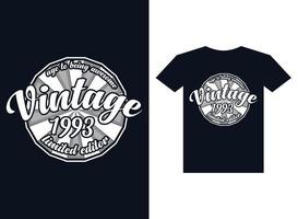 Vintage black and white premium Vector tshirt deisgn template