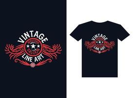 vintage premium Vector tshirt deisgn template