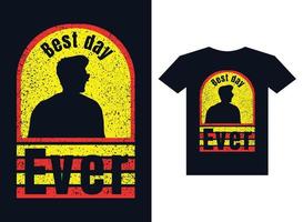 Best day ever premium Vector tshirt deisgn temple