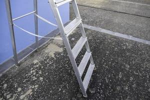 Aluminum ladder for work photo