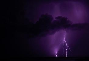 Lightning at night in Florida photo