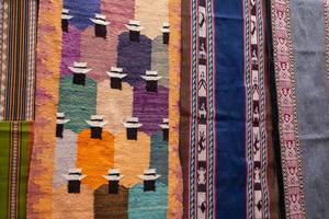 Andes textiles desde Perú foto