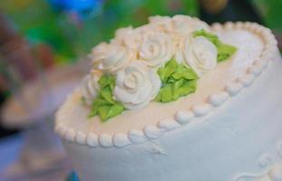 Single Layer Wedding Cake photo