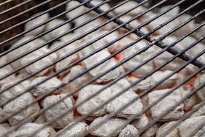 Hot coals for the grill photo