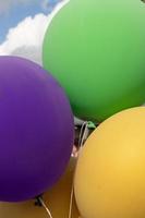 Balloon decor for Mardi Gras photo