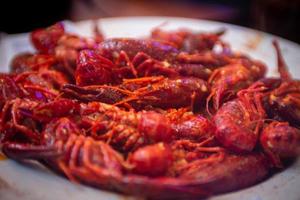 Cajun cooked crawfish photo