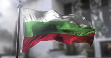 Bulgaria national flag, country waving flag. Politics and news illustration video