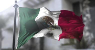 mexico nacional bandera, país ondulación bandera. política y Noticias ilustración video