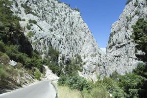 kesme bogazi cañón parque la carretera en el Mañana foto