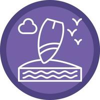 Surfboard Vector Icon Design