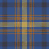 Plaid check pattern. Seamless fabric texture. Tartan textile print. vector