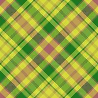 Fabric check textile. Vector seamless texture. Plaid tartan background pattern.