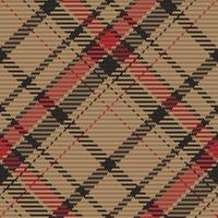 Seamless pattern of scottish tartan plaid. Repeatable background with check fabric texture. Vector backdrop striped textile print.