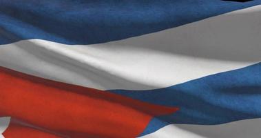 Cuba nacional bandeira fechar-se acenando animação fundo video