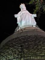 Harrissa Statue In Lebanon At Night photo