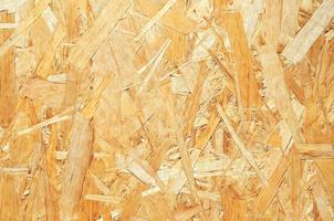 Close up image of an OSB board. OSB board background. photo