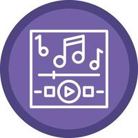 Music Playing Vector Icon Design