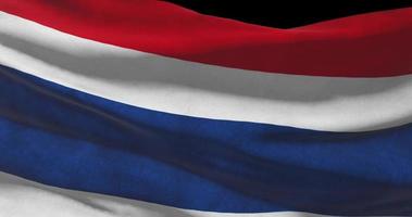 Thailand national flag closeup waving animation background video