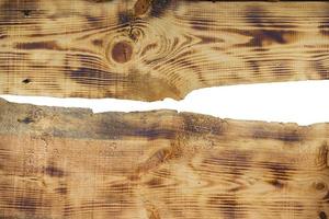 antecedentes de áspero de madera tablones de curvas con blanco tragamonedas foto