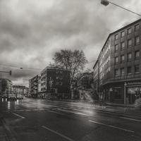 Busy Road on a Cloudy Day photo