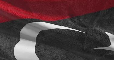 Libya national flag closeup waving animation background video