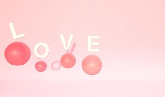 3D pink creative booth background photo