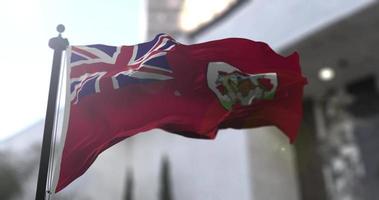 Bermudes nationale drapeau, pays agitant drapeau. politique et nouvelles illustration video