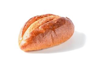 Fresco hecho en casa francés panes aislado en blanco fondo, panadería comida foto