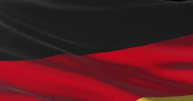 Deutschland National Flagge Nahansicht winken Animation Hintergrund video