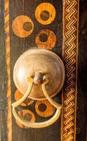 Old Handmade ottoman metal door handle photo