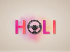 Happy Holi image, holi festival india, holi celebration and holi festival concept. photo
