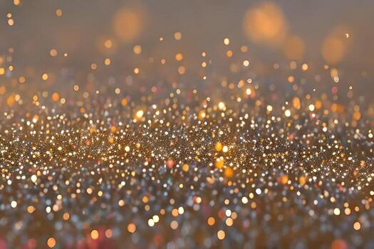 festivo centelleo brilla fondo, resumen brillar fondo con espumoso destellos amarillo, oro, y rojo fondo reluciente chispas con resplandor efecto. brillante multicolor Brillantina trama antecedentes. foto