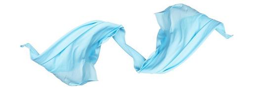 Floating blue cloth photo