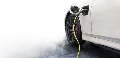 movilidad eléctrica, eléctrico vehículo cargando, eléctrico coche cargando estación foto