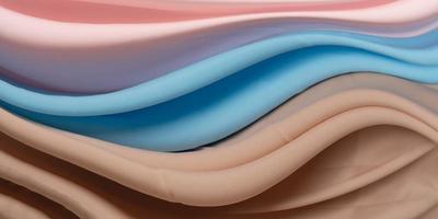 Colorful fabric cloth flying smooth elegant background photo