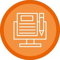 Blogging Vector Icon Design
