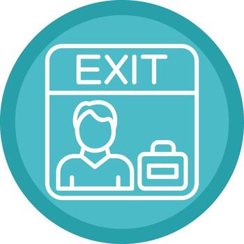Exit Interview Vector Icon Design