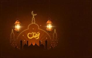 Ramadan kareem traditional islamic festival religious background banner photo