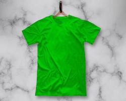 green t shirt mockup photo