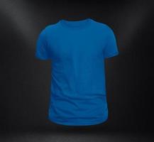 blue t shirt mockup photo