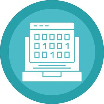 diseño de icono de vector de código binario