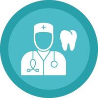 Male Dentist Vector Icon Design