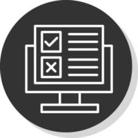 Online Survey Vector Icon Design