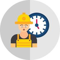 diseño de icono de vector de horas de trabajo