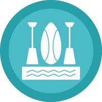 Paddleboarding Vector Icon Design