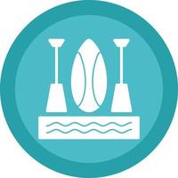 Paddleboarding Vector Icon Design