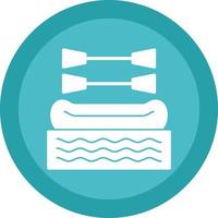 Rafting Vector Icon Design