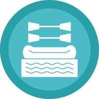 Rafting Vector Icon Design